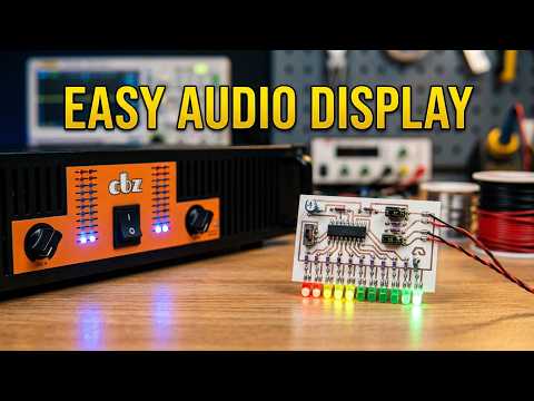 Anyone can build it | Simple 11-LED audio display #cbzproject