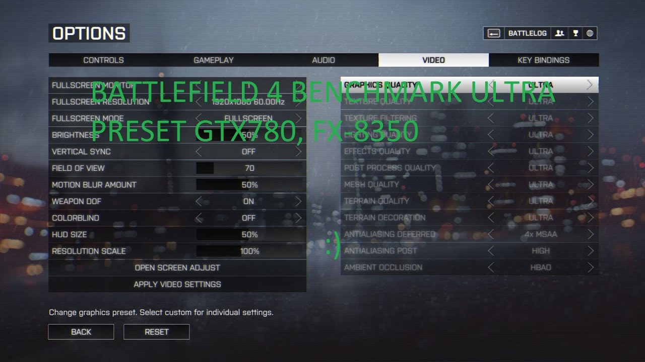 Battlefield 4 : Operation locker 64man rush GTX 780 I AMD FX 8350 @4.5GHZ Ultra preset