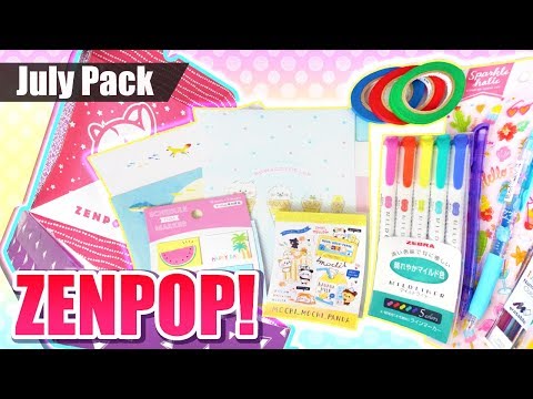 Unboxing ZenPop Box Mars - Papeterie Japonaise - Kawaï 