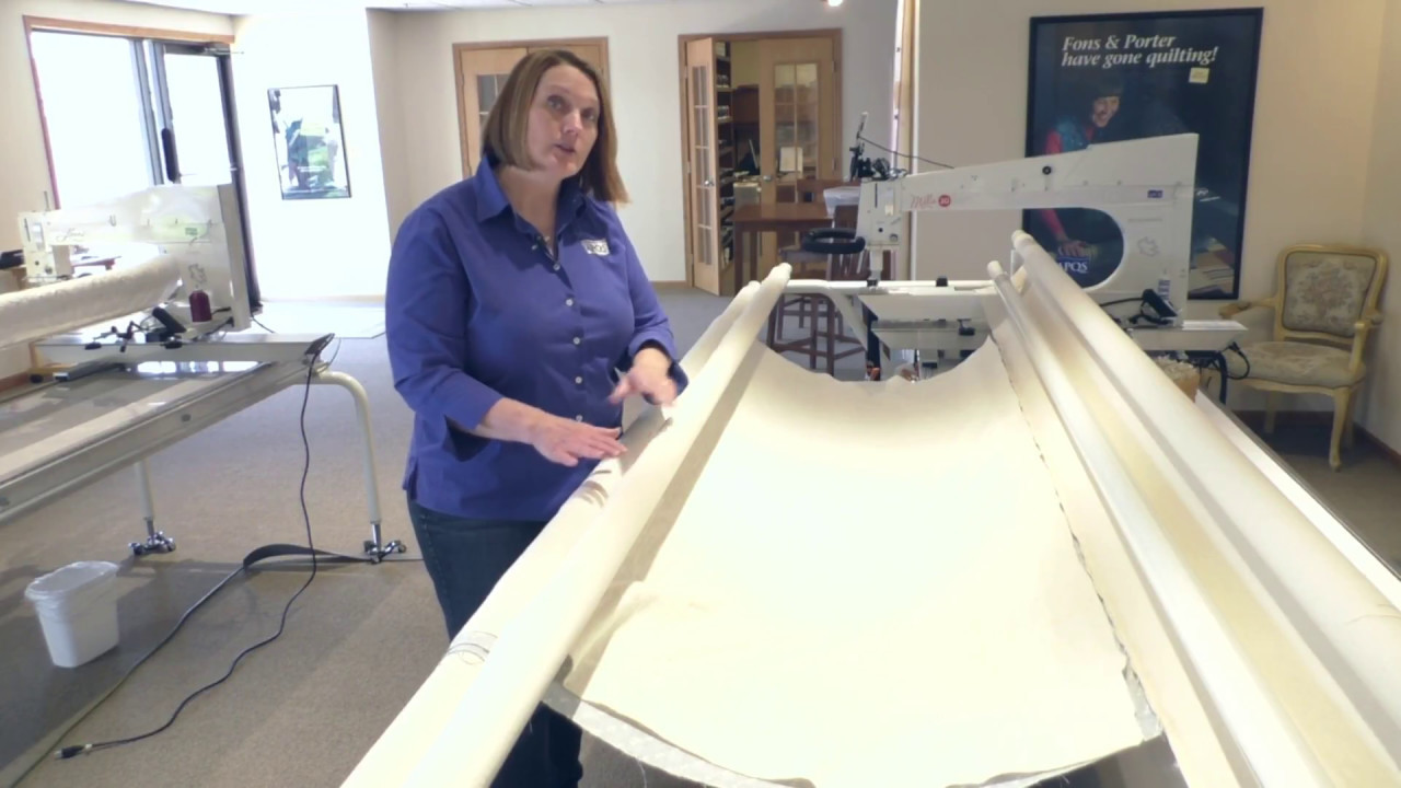 Floating a Quilt Top on an APQS Longarm YouTube
