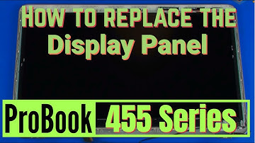 How to replace the Display Panel Hinge for HP ProBook 455 Series Laptop
