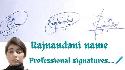 Rajnandani name signature#sign in stylish way#name signature with arooj