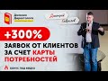 Карта потребностей клиентов для увеличения заявок в бизнесе.