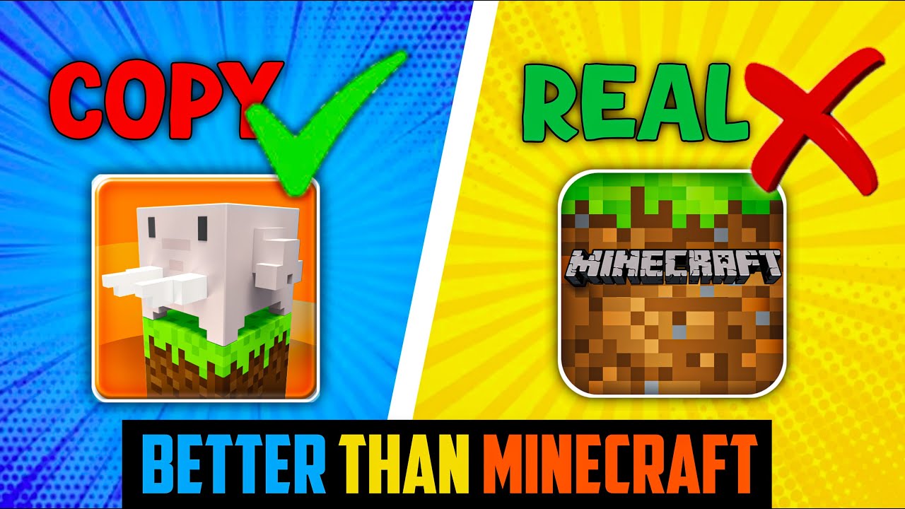 TOP 5 BEST COPY GAME LIKE MINECRAFT IN ANDROID GAMES...😀| 1.21 ...