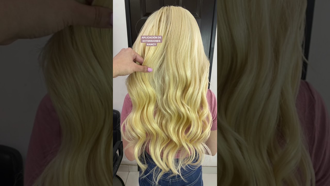 como poner Extensiones con anillas - Grapas microchip - micro ring - paso a  paso 