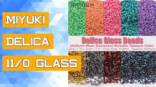 Miyuki Delica 11/0 Glass Beads 1.6mm Uniform Metallic Opaque Color Japanese Seed Beads Needlework DI