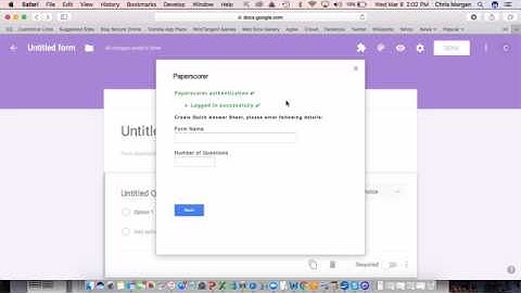 Creating Answer Sheets without a Quiz in Google