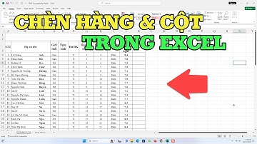 Cách Chèn Hàng Và Cột Trong Excel Dễ Dàng