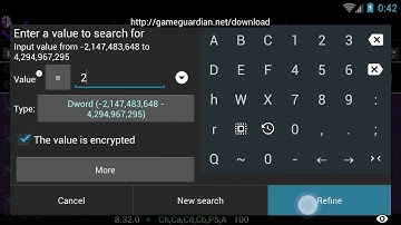Comparison of power and speed of different types of search - GameGuardian