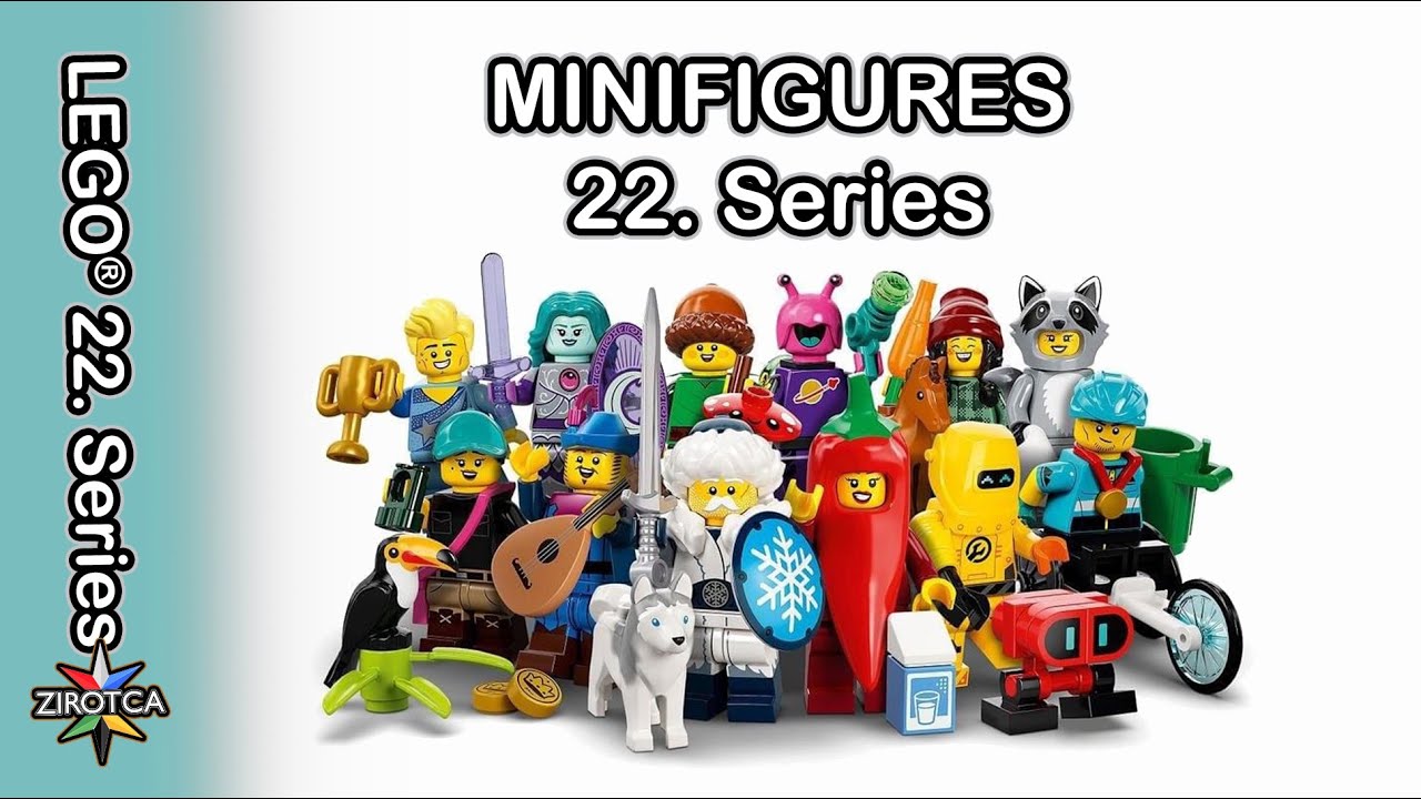LEGO Minifigures 22 Series - New Minifigures Winter 2022 - Bard, Moon Warrior, Insect Alien and more