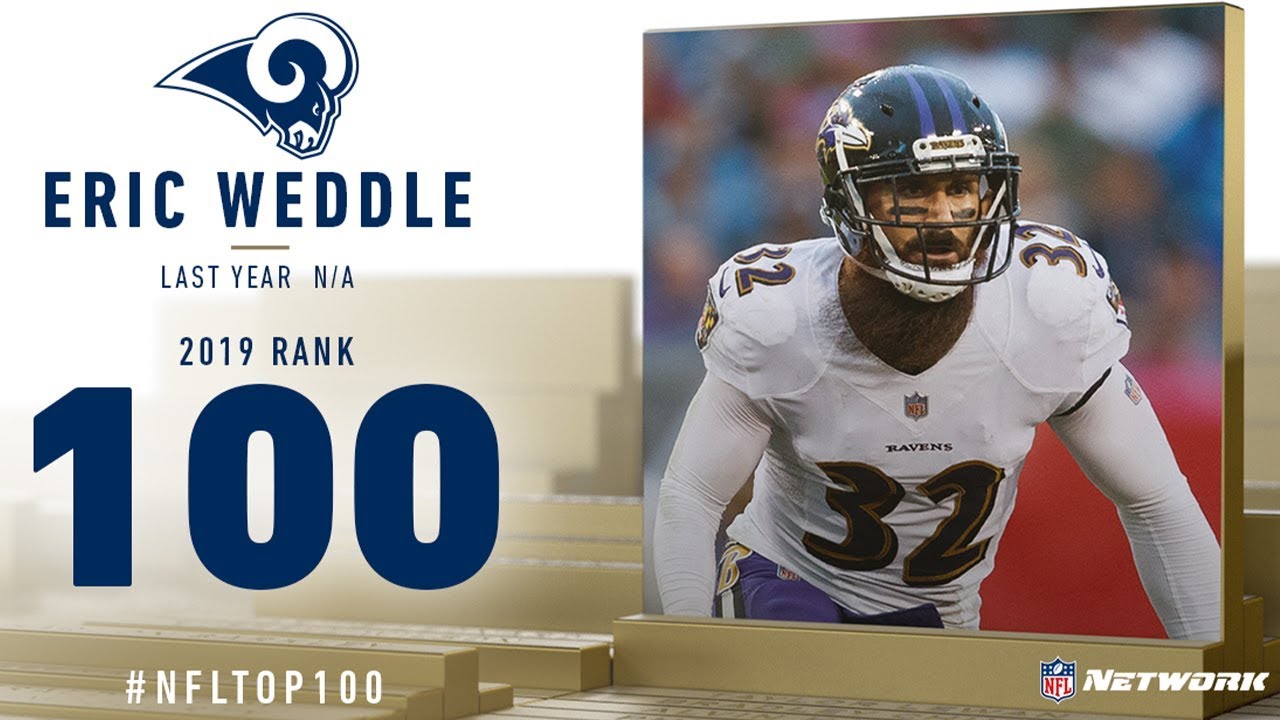 100: Eric Weddle (S, Rams) | 100 Players of 2019 | - YouTube