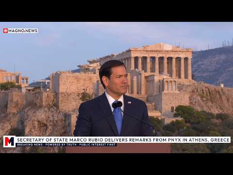 🇺🇸|🇬🇷 State Sec. Marco Rubio Delivers Remarks from Pnyx Acropolis in Athens, Greece [LIVE]