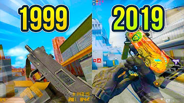 Evolution of the MAC-10 in Counter Strike on Nuke Map 1999 - 2019