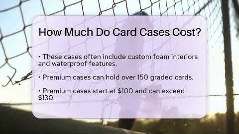 How Much Do Card Cases Cost? - The Memorabilia Zone