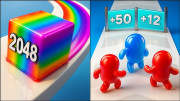 Jelly Run 2048 vs Join Blob Clash | Satisfying  ASMR Gameplay Walkthrough 