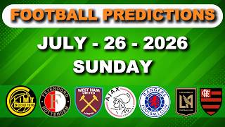 Football Predictions Today 26 July | BTTS & Over 2.5/Under 3.5| Brazil Serie A |#footballpredictions
