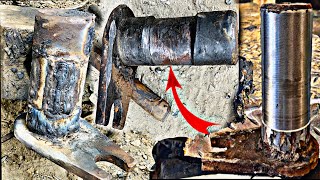 Hitachi Excavator pin Repair || How To Make Excavator Pin Rebuild In Local Workshop.