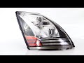 LED Projection Headlight W/ Chrome Housing & Daytime Running Lights For Volvo VNL Gen II Pass Side