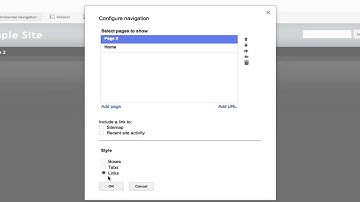 Google Sites - Edit Navigation Bars