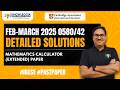IGCSE Math Feb-March 2025 | Paper 0580/42 | Detailed Solution | IGCSE | Knowleggia
