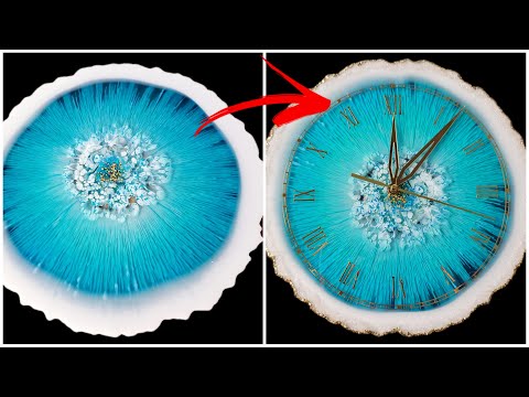 wie gestalte ich eine Uhr aus Epoxidharz ? How to turn a piece into a beautiful resin clock