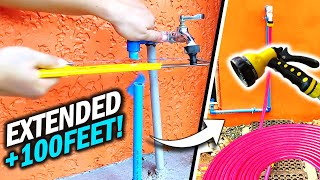 How to Extend Garden Hose Faucet w/ PVC Pipes and Fittings