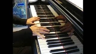 Happy Birthday à la Bach-2 for a piano, to sing with, zum Mitsingen!