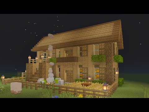 Minecraft starter house tutorial bedrock edition - YouTube