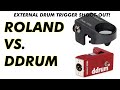 Roland HR-30 vs Ddrum Pro Triggers - External Electronic Drum Trigger Comparison Dual Zone