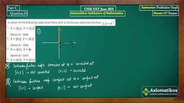Question 64 | CSIR NET MS June 2021 | Part C | Real Analysis |Mathematics | By Prabhakar Sir