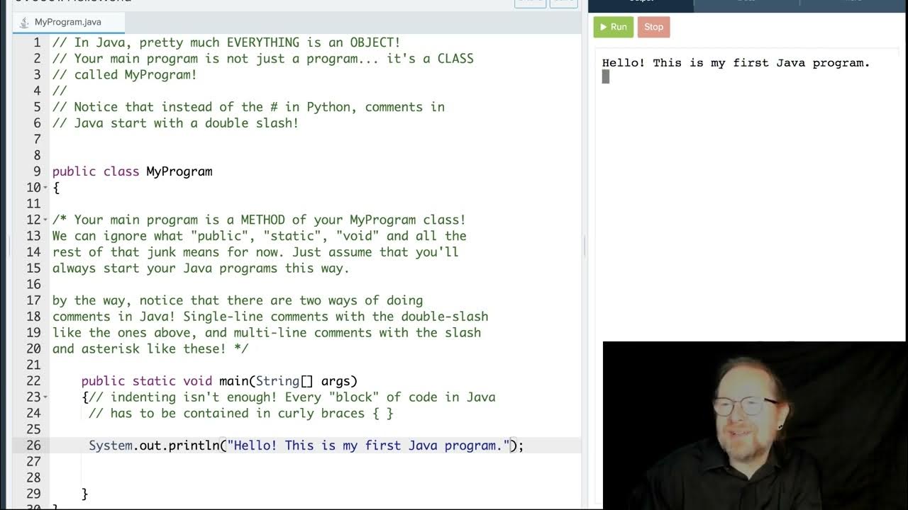 Java "Hello World" - YouTube