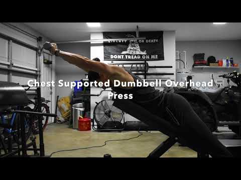 Chest Supported Dumbbell Overhead Press