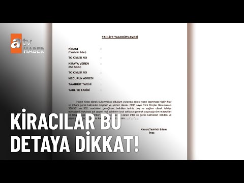 Tahliye taahhütnamesi geçerli