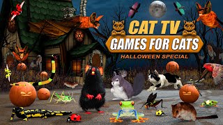Cat Games for Cats to Watch – Halloween Special 🎃 Bats, Frogs, bugs & Spooky Fun! 3D Cat TV screenshot 3