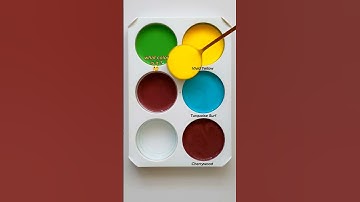 🎨✨ This Color Mix Is Breaking The Internet | Vivid Yellow + Turquoise Surf + Cherry Wood.#shorts