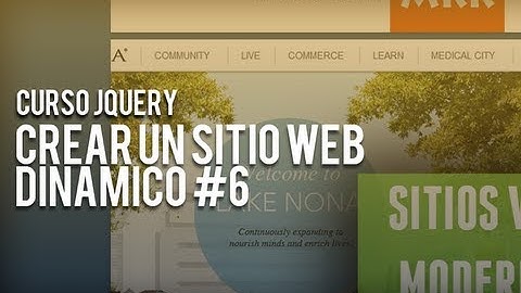 Curso jQuery, crear un sitio web dinámico #6