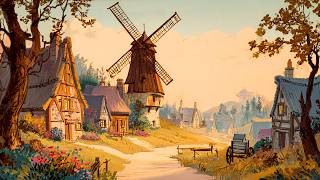 Soft Evening Light Where the Windmill Turns | Disney Oldies Playing in Another Room | Sleep Ambience screenshot 5
