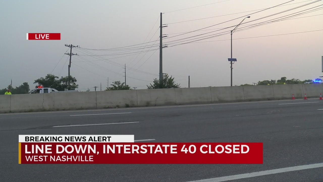 All Lanes Of I 40 Closed In West Nashville YouTube