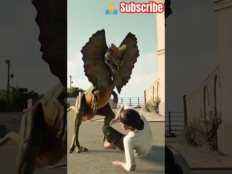 Dilophosaurus dino attacks
