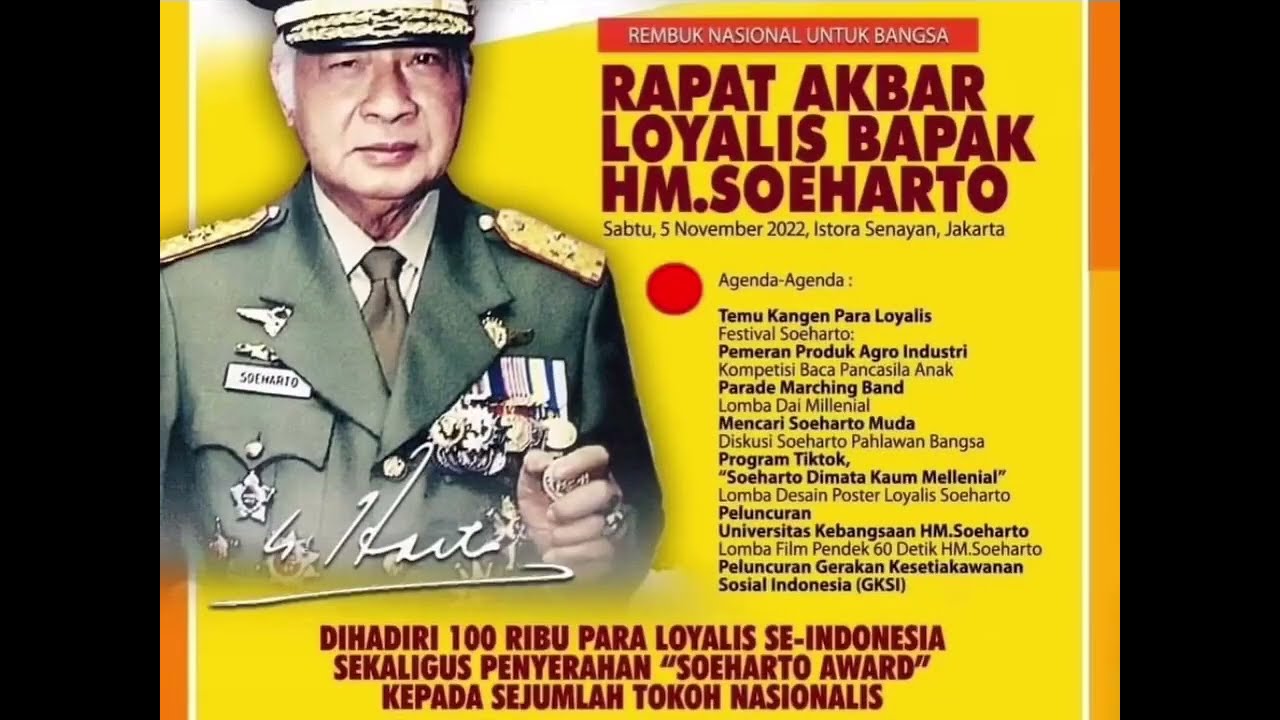 Rapat Akbar His majesty Soeharto