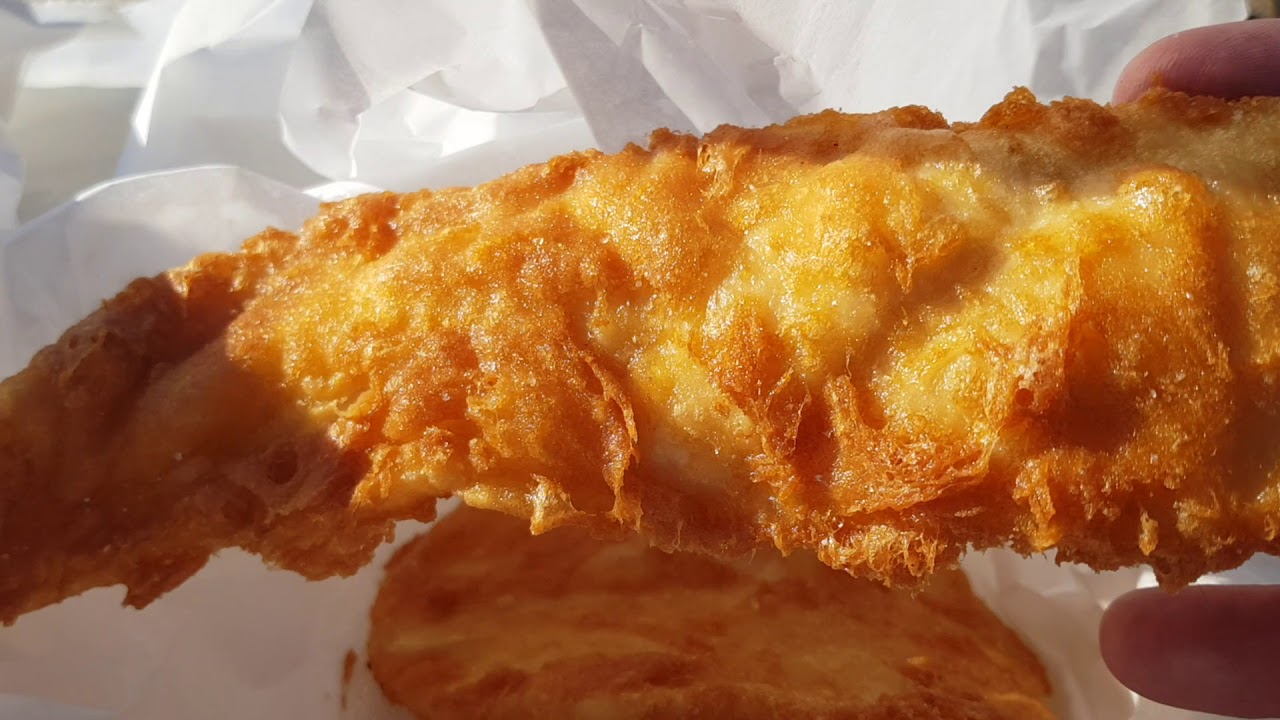 Battered Flake from Stunned Mullet Down on the Beach YouTube