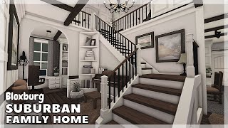 BLOXBURG: Suburban Family Home Speedbuild (interior full tour) | Roblox House Build BLOXBURG: Suburban Family Home Speedbuild (interior full tour) | Roblox House Build
