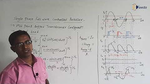 Single Phase FWC Rectifier: Mid Point Tapped Transformer: RLE Load With Derivations