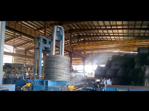 Automatic Wire Rod compacting and strapping machine