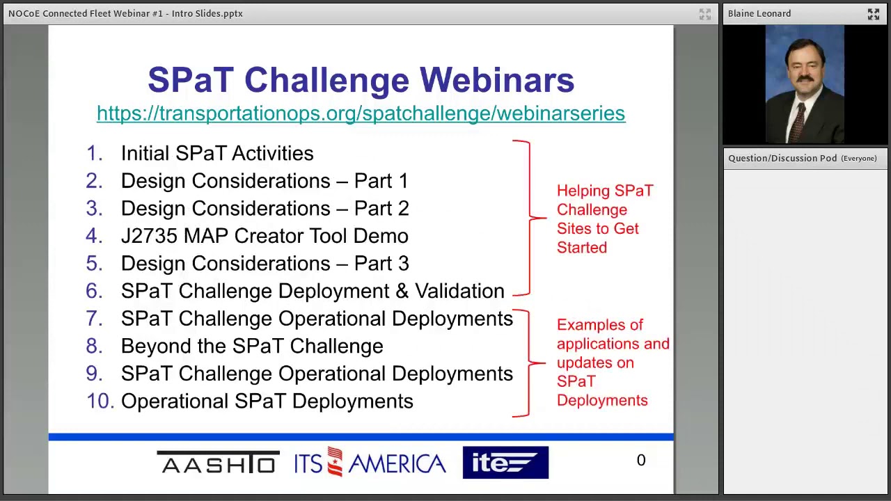 Webinar Connected Fleet Challenge Webinar #1 presentation by Blaine Leonard  - YouTube