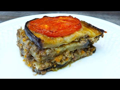 Мусака из баклажанов по рецепту из книги 1958 года. Вкусно и ничего сложного.