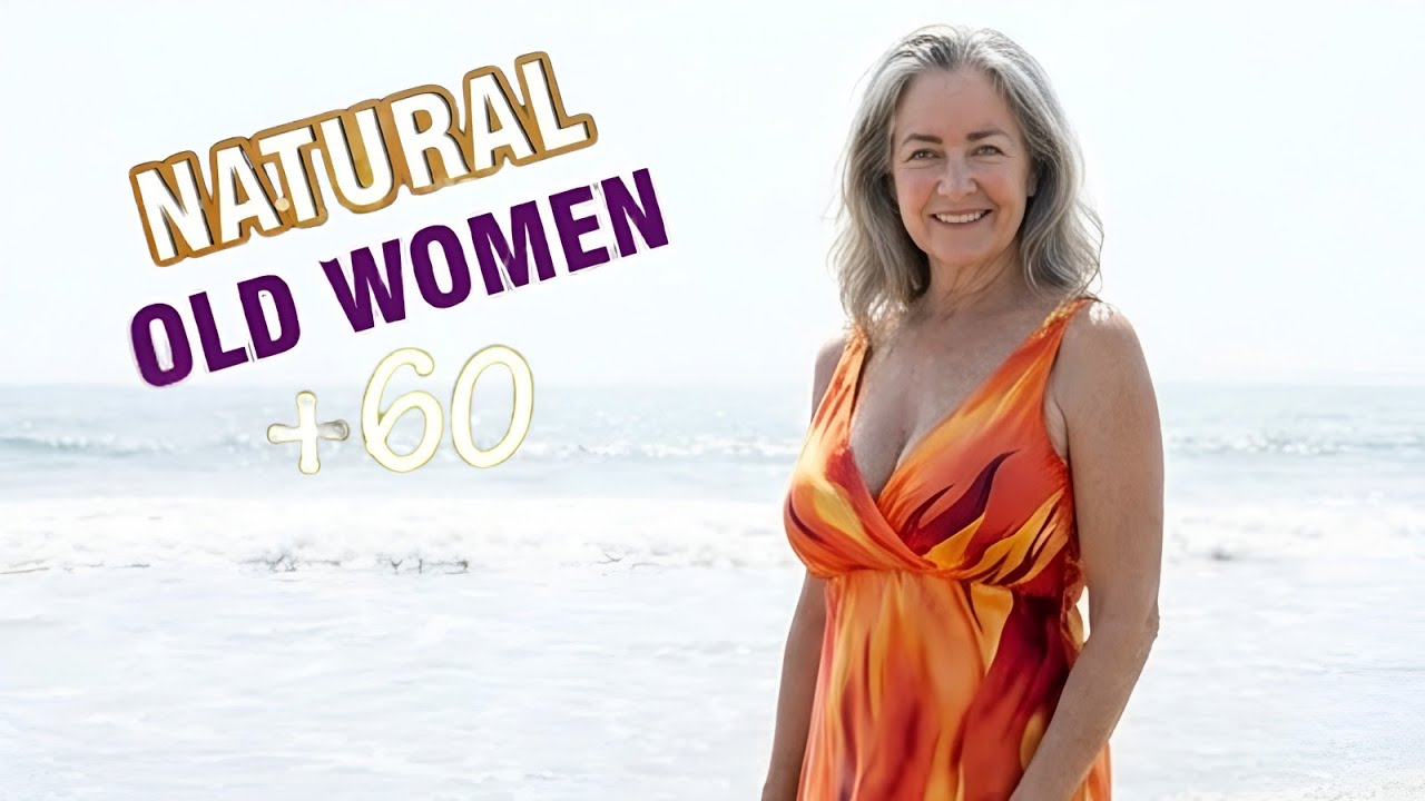 Natural Older Women Over 50 – Age-Defying Style: The Asymmetrical Neck Wrap High-Low Dress