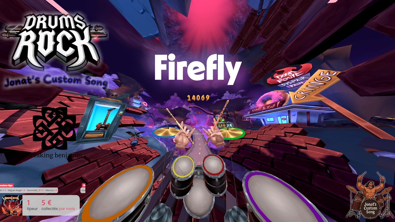 Breaking Benjamin – Firefly | DARK ALT METAL VR Drum Cover 🥁🔥 (Drums Rock VR)