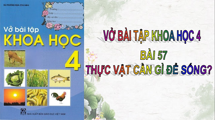 Giải vở bài tập khoa học lớp 4 bài 57 năm 2024