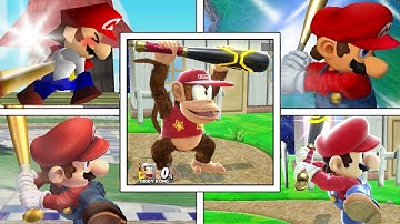 Evolution Of Home-Run Bat Animations In Super Smash Bros